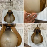 چراغ شب خواب دیواری ،اویز چوبی ،کریستال دیواری