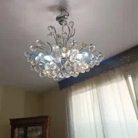 لوستر ۶شاخه کریستالی