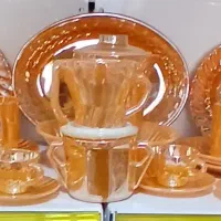 سرویس چینی سرمه ای ایتالیایی و سرویس عسلی مکزیکی