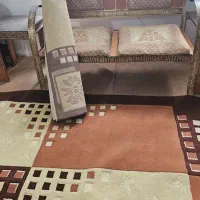 ۵ تخته فرش یکدست مبل و میز تلویزیون