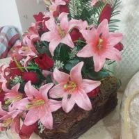 سبد گل مصنوعی شاین|گل مصنوعی|ساوه, |دیوار