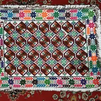 پشتی و کناره سنتی|گلیم، جاجیم، گبه|زاهدان, |دیوار