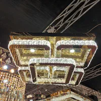 لوستر سقفی مربع مدل ارسیس خرید از تولیدی