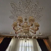 لوستر ۸ شاخه مورانو ایتالیا کاملا سالم