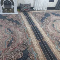 فرش12متری زمینه سرمه ای