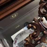 بوفه چوب گردو تابلو شام اخر لوتوس آینه قدی چوب راس|بوفه، ویترین، کنسول|تهران, نیروی هوایی (پیروزی)|دیوار