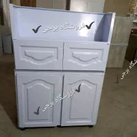 کابینت اشپزخونه هوای و زمینی فلز درب ام دی اف