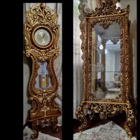 بوفه و ساعت چوبی