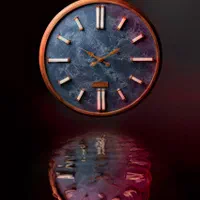 ساعت دیواری اعداد سنگ نمک باگارانتی معتبر