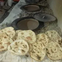 تنور گلی .گازی و هیزم و کرمه