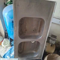 سینک دوقلو|آب‌چکان و نظم‌دهنده ظروف|تهران, کوثر|دیوار