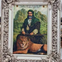 دو عدد تابلو فرش سالم تمیز در حد نو