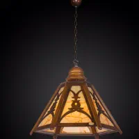 لوسترچوبی|لوستر و چراغ آویز|گرمسار, |دیوار