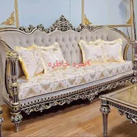 مبل کویین ۷نفره فرانسوی *مبل کاخ|مبلمان خانگی و میز عسلی|خرمآباد, |دیوار