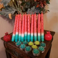 شمع های یلدایی|صنایع دستی و سایر لوازم تزئینی|آران و بیدگل, |دیوار