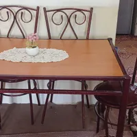 میز باصندلی غذا خوری ومیز جلو مبلی