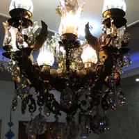 لوستر برنز 10شاخه|لوستر و چراغ آویز|اسلام‌شهر, مطهری|دیوار