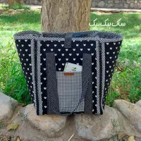 کی.ف پیک نیک پارچه ای مشکی