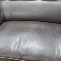 مبل هفت نفره چرم|مبلمان خانگی و میز عسلی|لشت نشا, |دیوار