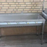 میزکار سینک و وان صنعتی کابینت آپچکان هود اجاق|کافی‌شاپ و رستوران|شاهدشهر, |دیوار