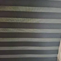 دوعدد پرده زبرا مشکی طوسی ۶ ماه استفاده شده|پرده، رانر، رومیزی|کرج, آق تپه|دیوار