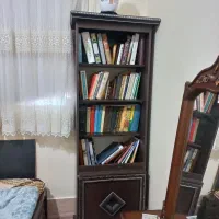 لوازم چوبی|کتابخانه، شلف، قفسه‌های دیواری|قم, امامزاده ابراهیم|دیوار