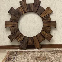 قاب آینه چوبی