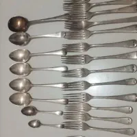 سرویس قاشق چنگال ملاقه نقره