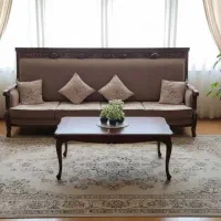 مبل چوبی  استیل ۹ نفره و  میز ناهار خوری ۸نفره