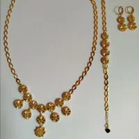 ست خلیجی طلایی نو طرح گل/آبادان/ قیمت مناسب