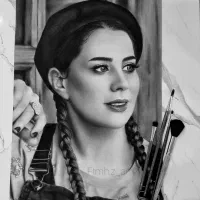 سفارش نقاشی و طراحی حرفه ای چهره سیاه قلم