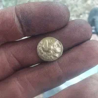 سکه قدیمی وانگشترشجردست ساز انگشتر زمر