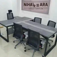 میز کنفرانسی گروهی مدیریت پایه صندلی گردان ژله ای