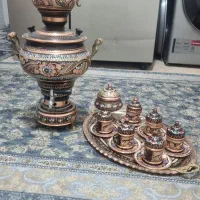 سماور مسی  انتیک رنگ ثابت