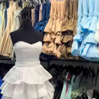 پیراهن مجلسی یکبار پوشیده شده|لباس|رشت, بلوار گیلان|دیوار