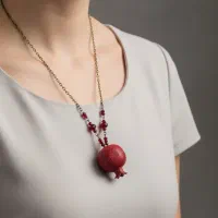 گردنبند یلدایی آویز انار خشک|بدلیجات|تهران, جیحون|دیوار