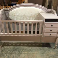 سرویس کودک تمام چوب و روکش رنگ‌شده پاسارگاد|تخت و سرویس خواب|تهران, ازگل|دیوار