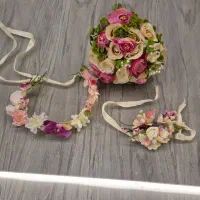دسته گل تاج گل دستبند گل