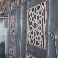 درب ویلایی. پله گرد. الاچیق تک پایه