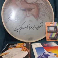 دف حبیبی با کاور به همراه مترونوم و دو کتاب اموزشی