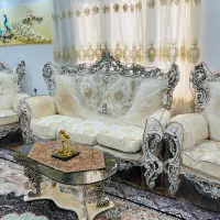 مبل ۹ نفره سلطنتی|مبلمان خانگی و میز عسلی|بندر گناوه, |دیوار