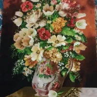 تابلو فرش گل