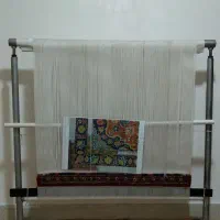 دار قالی چله کشی شده|تابلو فرش|صومعه‌سرا, |دیوار