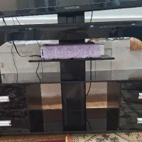 میز تلویزیون شیشه ای مارک tempered glass