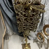 سطل و جا دستمال برنز