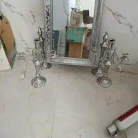 آینه شمعدان باگمت ویترینی دوتاش باهم یک ملیون