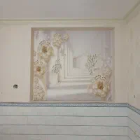 نقاشی ساختمان و کاغذ دیواری