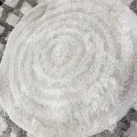 فرش گرد شگی ابریشمی