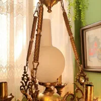 لوستر برنجی قدیمی و سنگین