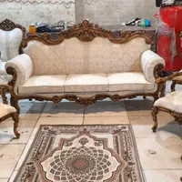مبل کلاسیک 9نفره چوب گردو به قیمت تولیدی